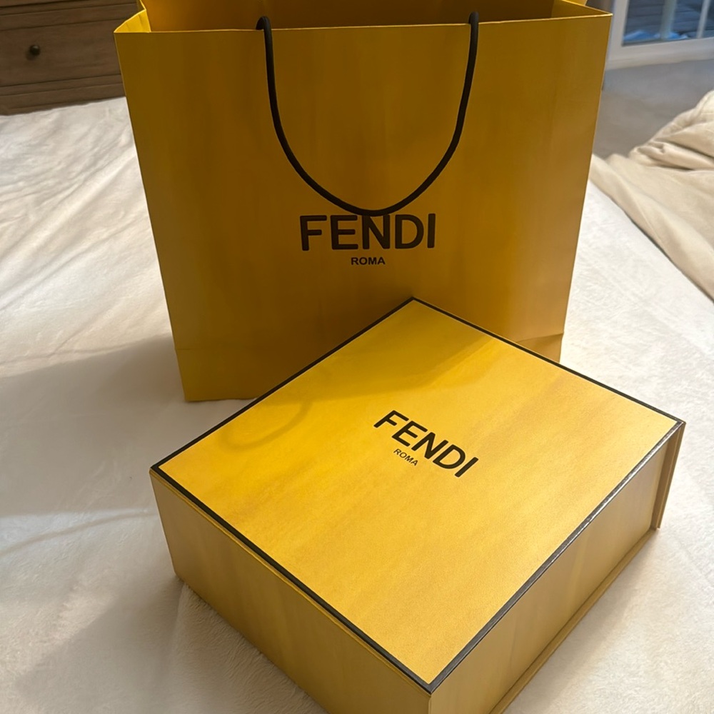 Fendi shopping bag and empty box